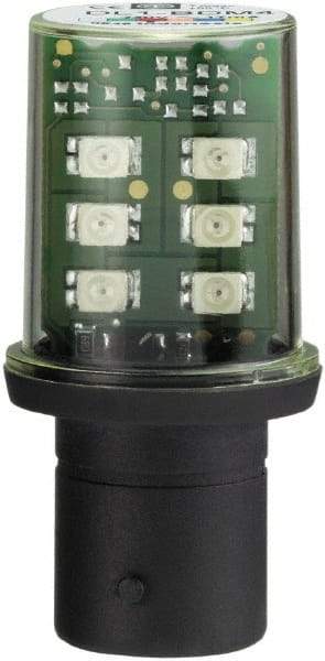 Schneider Electric - Green, Visible Signal Replacement LED Bulb - For Use with Beacon, Indicator Bank - Industrial Tool & Supply