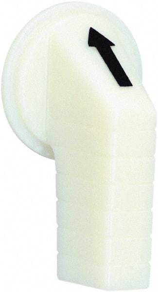 Schneider Electric - 30mm, White, Selector Switch Operating Knob - For Use with Selector Switch - Industrial Tool & Supply