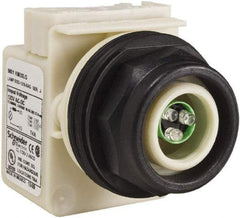 Schneider Electric - 120 V LED Indicating Light - Round Lens, Screw Clamp Connector, Corrosion Resistant, Dust Resistant, Oil Resistant - Industrial Tool & Supply