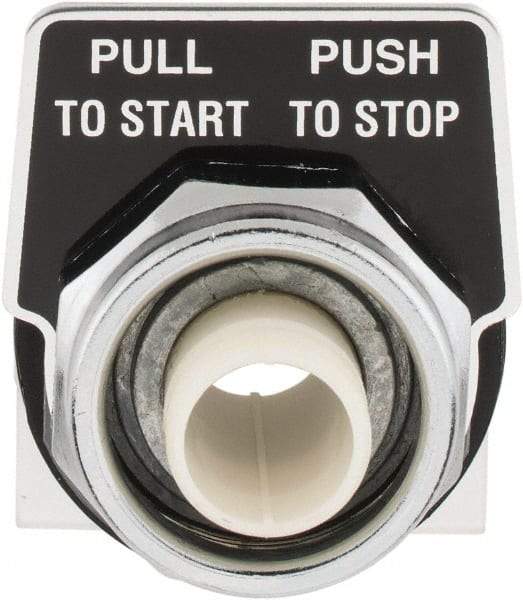 Schneider Electric - 30mm Mount Hole, Extended Straight, Pushbutton Switch Only - Maintained (MA) - Industrial Tool & Supply
