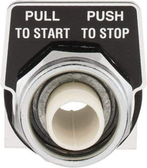 Schneider Electric - 30mm Mount Hole, Extended Straight, Pushbutton Switch Only - Maintained (MA) - Industrial Tool & Supply