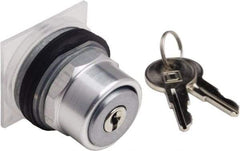 Schneider Electric - 30mm Mount Hole, Extended Straight, Pushbutton Switch Only - Round, Weatherproof, Dust and Oil Resistant - Industrial Tool & Supply