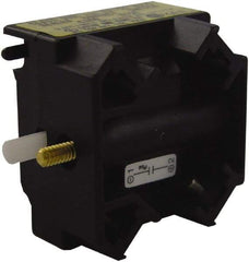 Schneider Electric - NC, Multiple Amp Levels, Electrical Switch Contact Block - 125 VDC at 0.55 Amp and 240 VAC at 3 Amp, Screw Terminal, For Use with Harmony 9001K - Industrial Tool & Supply