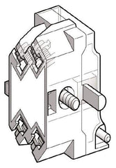 Schneider Electric - Multiple Amp Levels, Electrical Switch Contact Block - 125 VDC at 0.55 Amp and 240 VAC at 3 Amp, Screw Terminal, For Use with Harmony 9001K - Industrial Tool & Supply