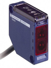 Telemecanique Sensors - Cable Connector, 30m Nominal Distance, Shock and Vibration Resistant, Through Beam Photoelectric Sensor - 12 to 240 VDC, 24 to 240 VAC, 20 Hz, PBT, 50mm Long x 18mm Wide x 50mm High - Industrial Tool & Supply