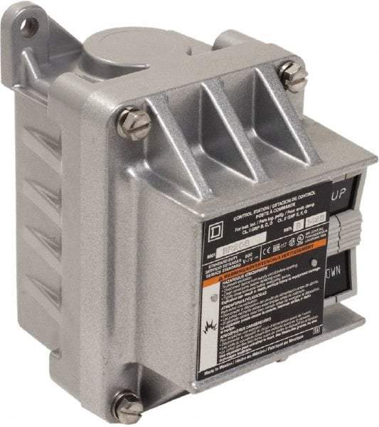 Schneider Electric - 2 Operator, Flush Pushbutton Control Station - Up (Legend), Momentary Switch, NEMA 7, 9 - Industrial Tool & Supply