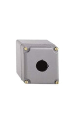 Schneider Electric - 1 Hole, 30mm Hole Diameter, Aluminum Pushbutton Switch Enclosure - 1, 3, 4, 6, 12, 13 NEMA Rated - Industrial Tool & Supply