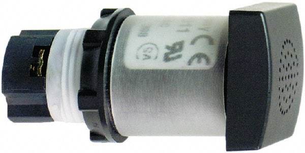 Schneider Electric - 85 dB, 120 VAC, Vibration Resistant, Pushbutton Annunciator - 5 Milliamp, IP40 Ingress Rating, 1 NEMA Rated x 30mm Wide x 60mm Deep x 30mm High - Industrial Tool & Supply