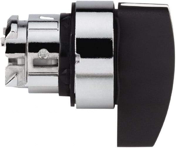 Schneider Electric - 22mm Mount Hole, 2 Position, Handle Operated, Selector Switch - Black, Momentary (MO), Nonilluminated, Shock, Vibration and Water Resistant - Industrial Tool & Supply