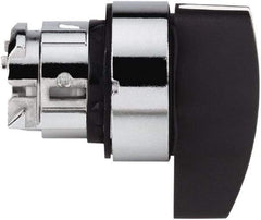 Schneider Electric - 22mm Mount Hole, 3 Position, Handle Operated, Selector Switch - Black, Momentary (MO), Nonilluminated, Shock, Vibration and Water Resistant - Industrial Tool & Supply