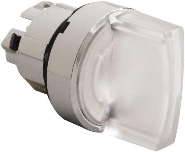 Schneider Electric - 22mm Mount Hole, 2 Position, Handle Operated, Selector Switch - White, Maintained (MA), Illuminated, Shock, Vibration and Water Resistant - Industrial Tool & Supply