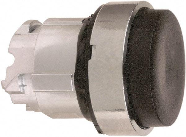 Schneider Electric - 22mm Mount Hole, Extended Straight, Pushbutton Switch Only - Round, Black Pushbutton, Nonilluminated, Momentary (MO) - Industrial Tool & Supply
