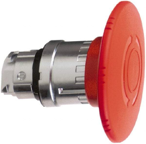 Schneider Electric - 22mm Mount Hole, Extended Mushroom Head, Pushbutton Switch Only - Round, Red Pushbutton, Maintained (MA), Momentary (MO) - Industrial Tool & Supply