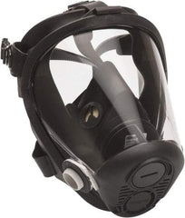 North - Series RU6500, Size S Full Face Respirator - 5-Point Suspension, Threaded Connection - Industrial Tool & Supply