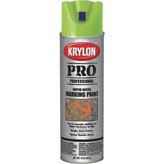 Krylon - 15 fl oz Green Marking Paint - Water Base Formula - Industrial Tool & Supply