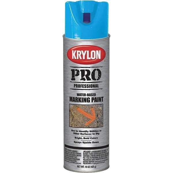 Krylon - 15 fl oz Yellow Marking Paint - Water Base Formula - Industrial Tool & Supply