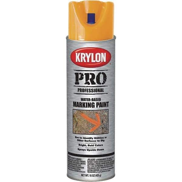 Krylon - 15 fl oz Orange Marking Paint - Water Base Formula - Industrial Tool & Supply
