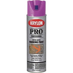 Krylon - 15 fl oz Purple Marking Paint - Water Base Formula - Industrial Tool & Supply
