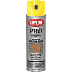Krylon - 15 fl oz Yellow Marking Paint - Water Base Formula - Industrial Tool & Supply