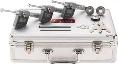 SPI - 0.275 to 0.5", IP65, Carbide Face Chrome Plated Finish, Electronic Inside Micrometer - 0.00005" Resolution, 0.00016" Accuracy, 53.5" Gage Depth - Industrial Tool & Supply