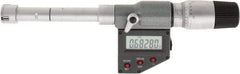 SPI - 0.65" to 0.8", IP65, Carbide Face Chrome Plated Finish, Electronic Inside Micrometer - 0.00005" Resolution, 0.00016" Accuracy, 80" Gage Depth - Industrial Tool & Supply