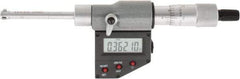 SPI - 0.275" to 0.35", IP65, Carbide Face Chrome Plated Finish, Electronic Inside Micrometer - 0.00005" Resolution, 0.00016" Accuracy, 53.5" Gage Depth - Industrial Tool & Supply