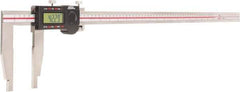 SPI - 0 to 600mm Range, 0.01mm Resolution, Electronic Caliper - Stainless Steel with 100mm Stainless Steel Jaws, 0.003" Accuracy, Micro USB Output - Industrial Tool & Supply