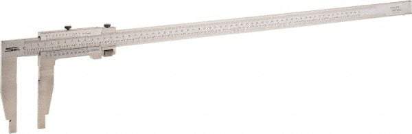 SPI - 0 to 600mm Stainless Steel Vernier Caliper - 0.02mm Graduation, 150mm Jaw Depth, 0.05mm Accuracy, Includes NIST Traceability Certificate - Industrial Tool & Supply