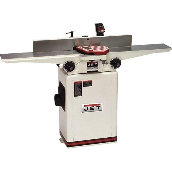 Jet - 6,000 RPM, 6-1/2" Cutting Width, 1/2" Cutting Depth, Jointer - 3-7/8" Fence Height, 32-3/8" Fence Length, 1 hp - Industrial Tool & Supply