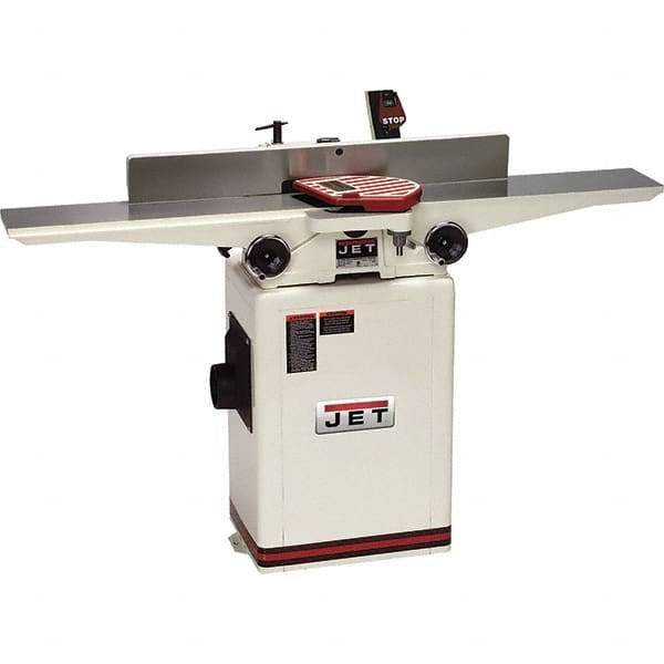 Jet - 6,000 RPM, 6-1/16" Cutting Width, 1/2" Cutting Depth, Jointer - 3-7/8" Fence Height, 32-3/8" Fence Length, 1 hp - Industrial Tool & Supply