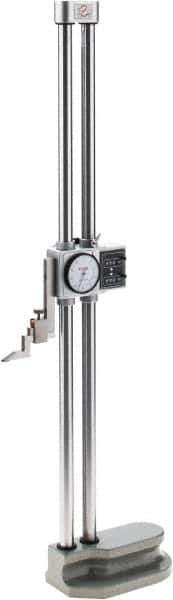 SPI - 24" Stainless Steel Dial Height Gage - 0.001" Graduation, Accurate to 0.002", Dial and Counter Display - Industrial Tool & Supply