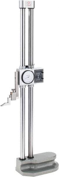 SPI - 20" Stainless Steel Dial Height Gage - 0.001" Graduation, Accurate to 0.002", Dial and Counter Display - Industrial Tool & Supply