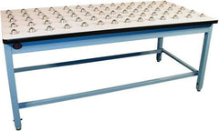 Proline - 72 Wide x 30" Deep x 30" High, Plastic Laminate Workbench - T-Molded Edge, Fixed Legs, Blue - Industrial Tool & Supply