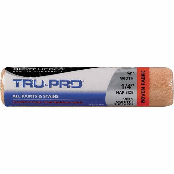 Bestt-Liebco - 1/4" Nap, 9" Wide Paint Roller Cover - Very Smooth Texture, Woven - Industrial Tool & Supply