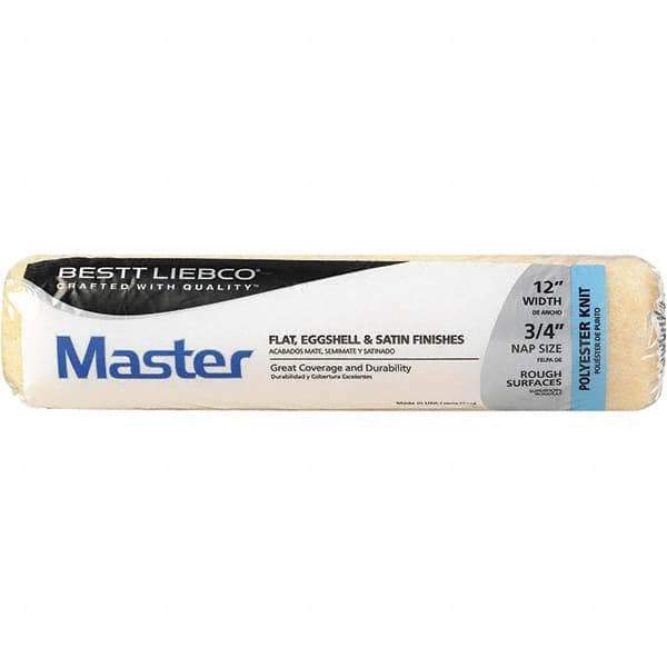 Bestt-Liebco - 3/4" Nap, 12" Wide Paint Roller Cover - Smooth Texture, Polyester - Industrial Tool & Supply