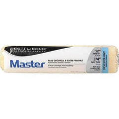 Bestt-Liebco - 3/4" Nap, 12" Wide Paint Roller Cover - Smooth Texture, Polyester - Industrial Tool & Supply