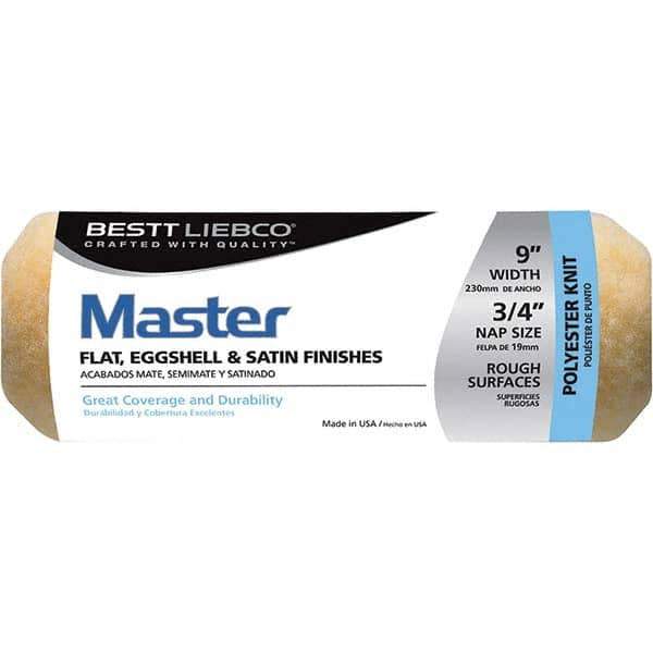 Bestt-Liebco - 3/4" Nap, 9" Wide Paint Roller Cover - Smooth Texture, Polyester - Industrial Tool & Supply