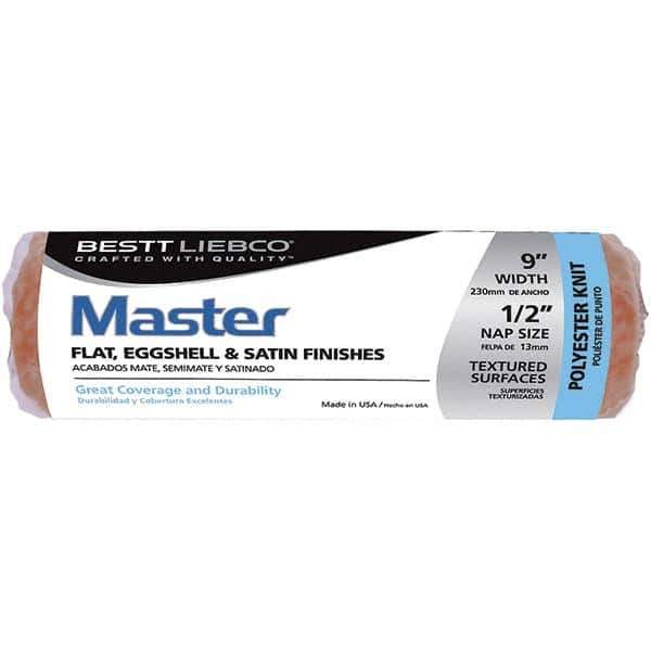 Bestt-Liebco - 1/2" Nap, 9" Wide Paint Roller Cover - Smooth Texture, Polyester - Industrial Tool & Supply
