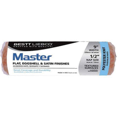 Bestt-Liebco - 1/2" Nap, 9" Wide Paint Roller Cover - Smooth Texture, Polyester - Industrial Tool & Supply