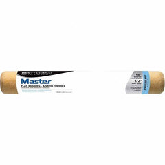 Bestt-Liebco - 1/2" Nap, 18" Wide Paint Roller Cover - Smooth Texture, Polyester - Industrial Tool & Supply