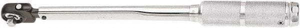 Sturtevant Richmont - 1/2" Drive Micrometer Fixed Head Torque Wrench - 60 N/m to 300 N/m Torque, 24" OAL, 2 N/m Graduation, Ratchet Head - Industrial Tool & Supply