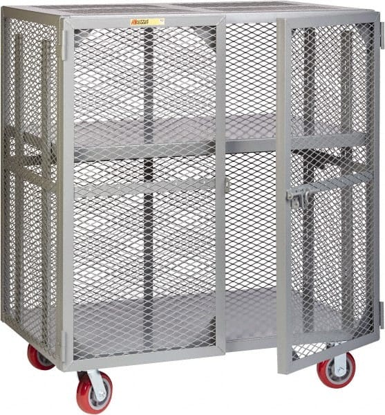 Little Giant - 2 Door, 2 Tier, Mobile Storage Locker - Industrial Tool & Supply