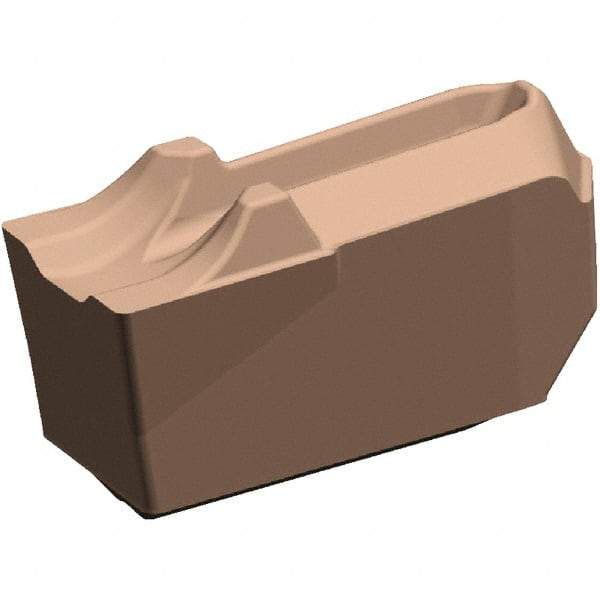 Kennametal - EC-U3 CR KCU25 Grade, 0.118" Cutting Width, Carbide Cutoff Insert - 0° Neutral Lead Angle, 0.008" Cnr Rad, AlTiN Coated, Single End - Industrial Tool & Supply