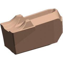 Kennametal - EC-U3 CR KCU25 Grade, 0.118" Cutting Width, Carbide Cutoff Insert - 0° Neutral Lead Angle, 0.008" Cnr Rad, AlTiN Coated, Single End - Industrial Tool & Supply