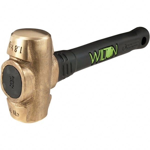 Wilton - Non-Sparking Hammers Tool Type: Brass Hammer Head Material: Brass - Industrial Tool & Supply