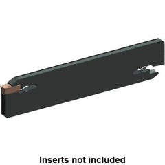 Kennametal - 1-25/32" Blade Height, 0.315" Blade Width, 10.236" OAL, Neutral Cut, Double End Indexable Cut-Off Blade - EVBS Blade, Beyond Evolution Series - Industrial Tool & Supply