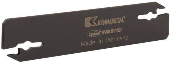 Kennametal - 0.608" Blade Height, 0.079" Blade Width, 3.557" OAL, Neutral Cut, Double End Indexable Cut-Off Blade - EVBS Blade, Beyond Evolution Series - Industrial Tool & Supply