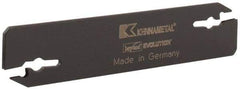 Kennametal - 0.608" Blade Height, 0.079" Blade Width, 3.557" OAL, Neutral Cut, Double End Indexable Cut-Off Blade - EVBS Blade, Beyond Evolution Series - Industrial Tool & Supply