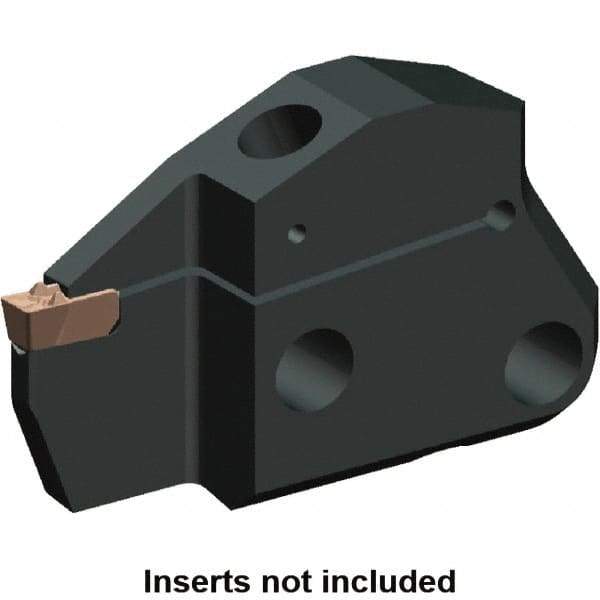 Kennametal - 1.6" Groove Width, 12mm Max Depth of Cut, Left Hand Cut, EVM Indexable Grooving Blade - 1.6 to 1.99mm Insert Width, 1F Seat Size, A2, A3, A4 Insert Style, Series Beyond Evolution - Industrial Tool & Supply
