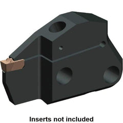 Kennametal - 1.6" Groove Width, 12mm Max Depth of Cut, Left Hand Cut, EVM Indexable Grooving Blade - 1.6 to 1.99mm Insert Width, 1F Seat Size, A2, A3, A4 Insert Style, Series Beyond Evolution - Industrial Tool & Supply
